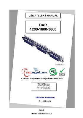 manual BAR 1200 1800 3600 CZ